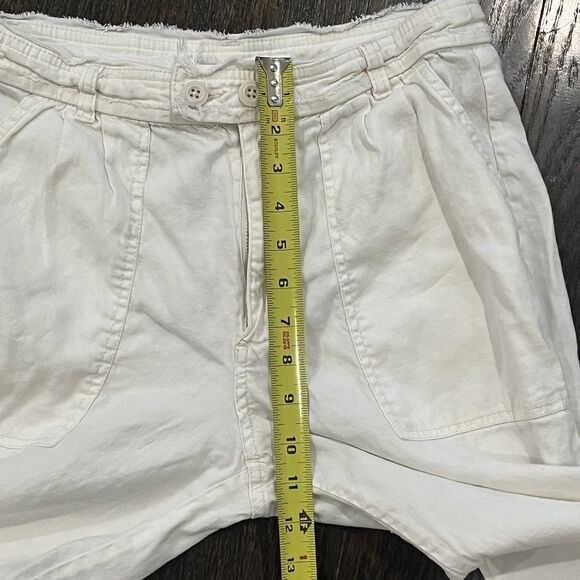 Sundance Pants Women’s 6 White Linen Straight Leg Pockets Coastal Beach Resort - Picture 7 of 8